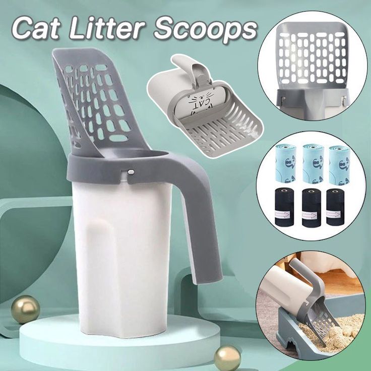 Pala De Arena Para Gatos Con Soporte